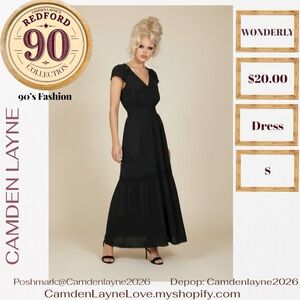 Wonderly Elegant Black Maxi Dress